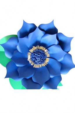 Molde de flor Gigante Blue para descargar Gratis