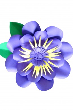 Molde de Mini Flor de Papel para descargar Gratis