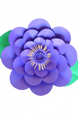 Molde de flor Violeta Camelia para descargar Gratis