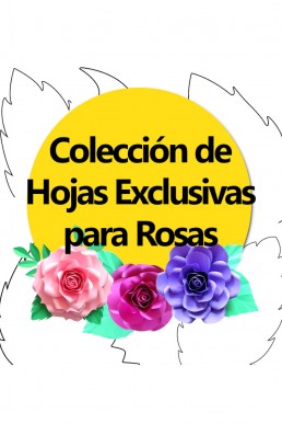 Molde de Colección de Hojas para Rosas para descargar Gratis
