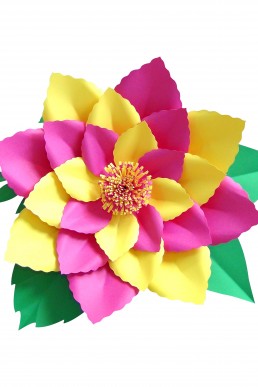 Molde de flor Bicolor para descargar Gratis