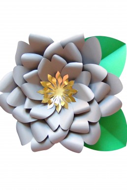 Molde en pdf de flor Griselda