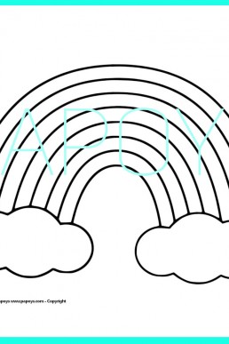 Rainbow drawing for free download