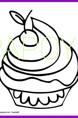 Cupcake drawing for free download