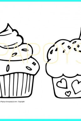 Cupcakes drawing for free download