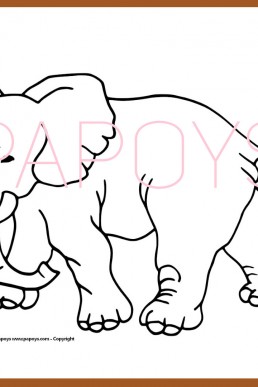 Elephant drawing for free download