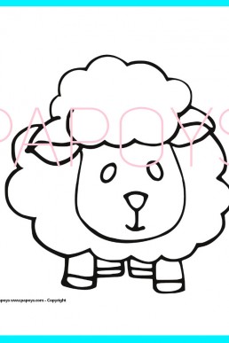 Sheep drawing for free download