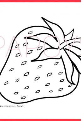 Strawberry drawing for free download