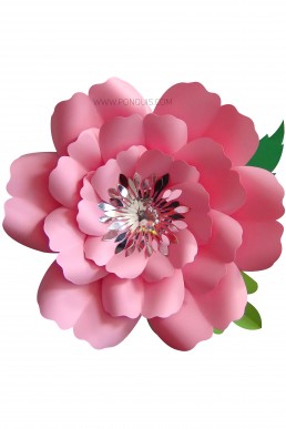 Molde de Flor Rosa Claro para descargar Gratis