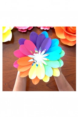 Moldes de Flores Mini Arcoíris para descargar Gratis