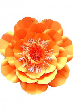 Molde de Flor Naranja Dulce para Descargar Gratis en PDF