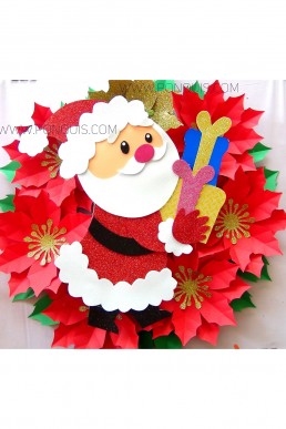Moldes de Flores para Corona de Navidad Descarga Gratis en PDF