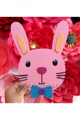 Moldes de Conejo Decorativo para Descargar Gratis en PDF