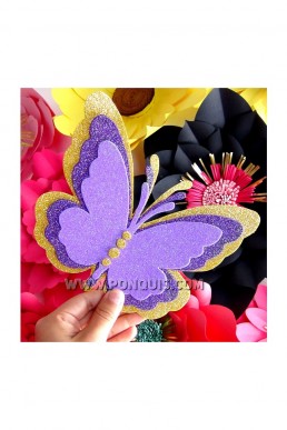 Moldes de Mariposa Decorativa para Descargar Gratis en PDF