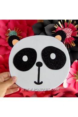 Moldes de Panda Decorativo para Descargar Gratis en PDF