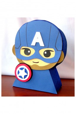 Moldes de Mini Piñata del Capitán América para Descargar en PDF