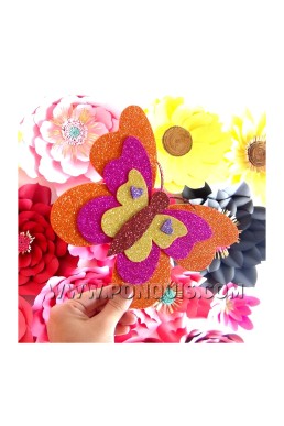 Moldes de Mariposita Decorativa para Descargar Gratis en PDF