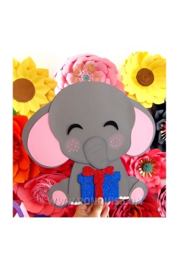 Moldes De Elefante Decorativo para Descargar Gratis en PDF