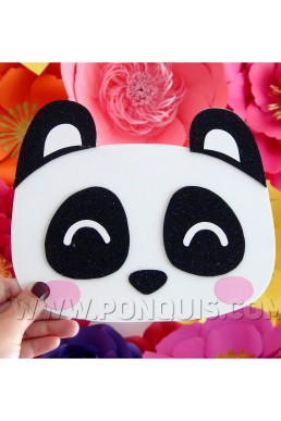 Moldes de Banderines con Forma de Panda para Descargar en PDF