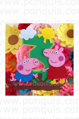 Moldes para realizar Topper Decorativo de Peppa Descarga Gratis en PDF