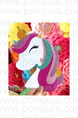 Moldes de Unicornio Decorativo para descargar GRATIS EN FORMATO PDF