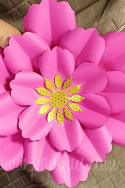 Moldes para realizar Flor de Papel decorativa descarga gratis en pdf