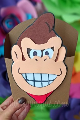 Moldes para realizar Cajita dulcero de personajes de Mario Bros