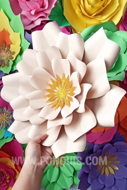 Moldes para descargar Gratis de petalos de flor gigante archivo pdf