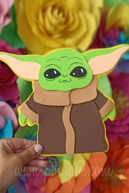 Moldes para realizar figura decorativa Bebe Yoda descarga Gratis en pdf