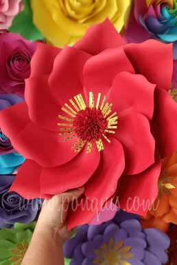 Moldes de petalos para realizar flores de papel Cartulina descarga Gratis en pdf