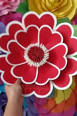 Moldes para realizar flores de papel hermosas decoracion descarga Gratis en pdf