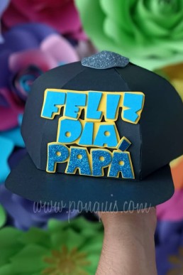 Moldes para realizar Caja con forma de gorra para el dia del Padre