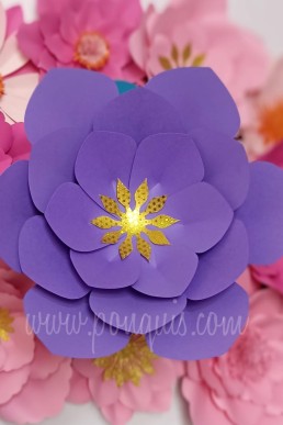 Moldes de petalos para hacer flores de Papel Gigantes descarga Gratis en pdf