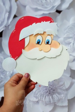 Moldes para realizar Papà Noel o Santa Claus decorativo descarga Gratis en pdf
