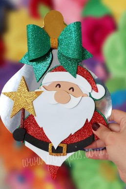 Moldes para realizar Adorno decorativo de Navidad Descarga Gratis en PDF