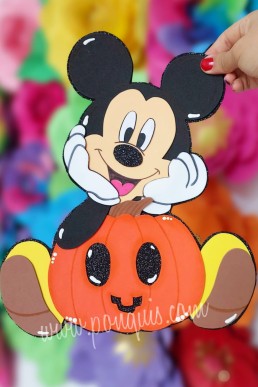 Moldes para realizar Mickey Mouse decorativo de Halloween descarga GRATIS en PDF