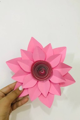 Moldes para realizar flor de papel para decoraciones Descarga Gratis en PDF
