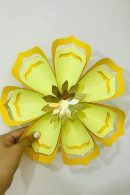 Moldes para hacer flor de papel descarga Gratis en PDF