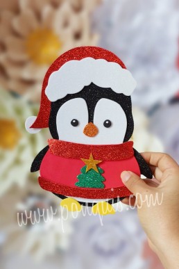 Moldes para realizar Pinguinitos de Navidad para descargar GRATIS en PDF