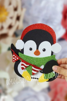 Moldes para realizar Pinguinos decorativos de Navidad Descarga Gratis en PDF