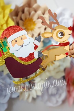 Moldes para realizar trineo decorativo de Navidad Descarga Gratis en PDF