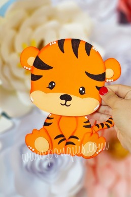 Moldes para hacer Tigre bebe decorativo Descarga Gratis en PDF
