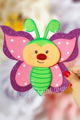 Moldes para hacer Maripositas decorativas de fomy Descarga Gratis en PDF