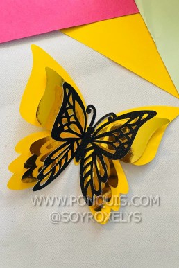 Moldes para realizar Mariposa decorativa de cartulinas Descarga Gratis en PDF