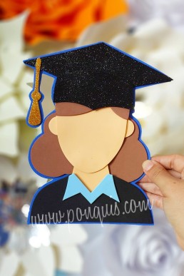Moldes para hacer aplique de Graduacion Joven Graduada Decarga Grati en PDF