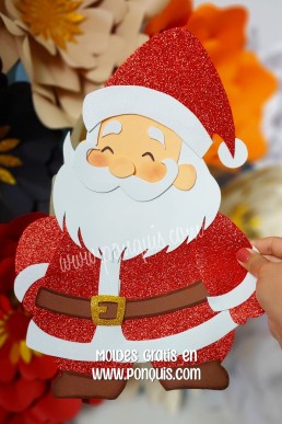 Moldes para hacer Santa Claus Grande de Foami Descarga este Molde Gratis en PDF