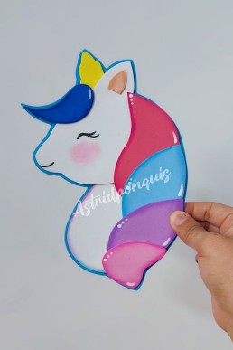 Moldes para hacer Lino Unicornio decorativo Descarga Gratis en PDF