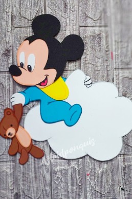 Moldes para hacer Mickey Bebe de foami Descarga GRATIS en PDF