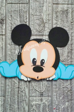 Moldes para hacer Mickey Bebe decorativo con foami Descrag gratis en PDF