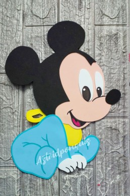 Moldes para hacer Mickey sentado  bebe descarg Gratis en PDF